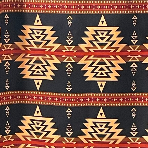 NOMAD By Craft & Flow Men's "Aztec Twill Shacket" Long Sleeve Black/Rust Size M - Picture 7 of 10